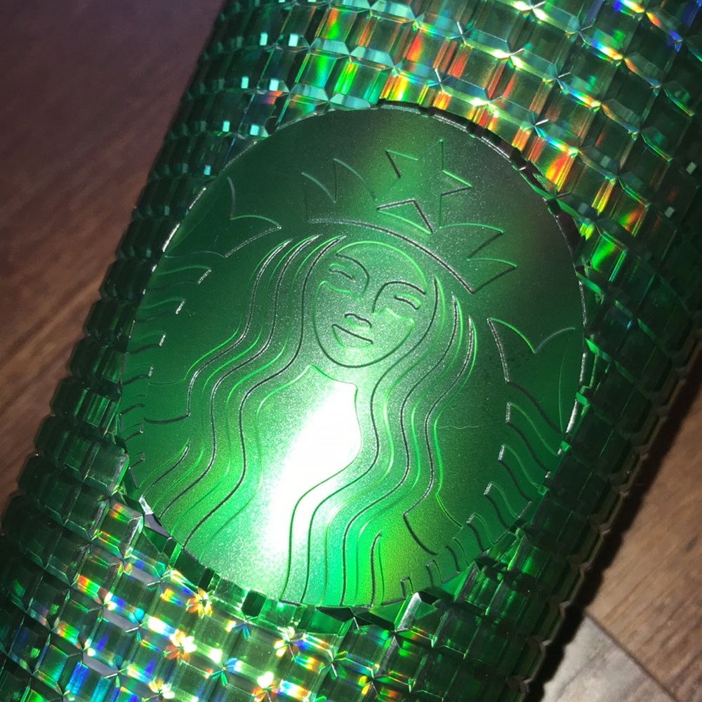 Starbucks Spring 2023 Watermelon Grid Green Pink Lid 24oz Cold Cup Tumbler NWT - Picture 6 of 6